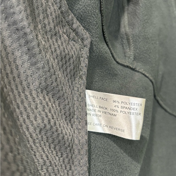 Eddie Bauer Navy Soft Shell Jacket Rice Business Logo Size Small - Picture 11 of 11